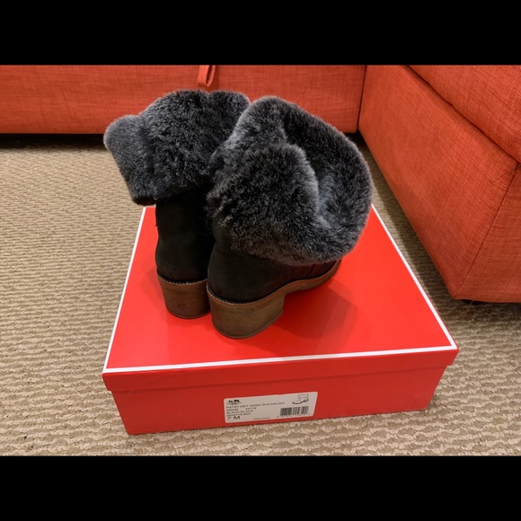 ✨SOLD ✨Coach Patsy Metallic Wash Shearling Boots - Picture 8 of 12